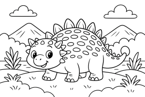 Kolorowanka Dinozaury
