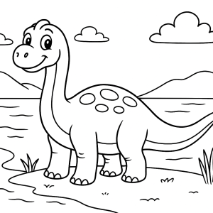 Kolorowanka Dinozaury