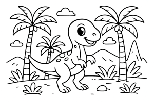 Kolorowanka Dinozaury