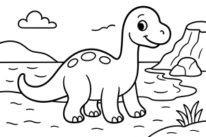 Kolorowanka Dinozaury