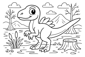 Kolorowanka Dinozaury