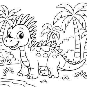 Kolorowanka Dinozaury