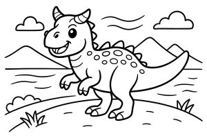 Kolorowanka Dinozaury