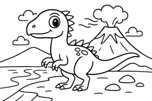 Kolorowanka Dinozaury