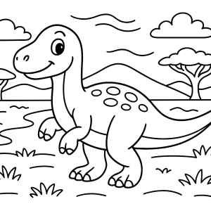 Kolorowanka Dinozaury