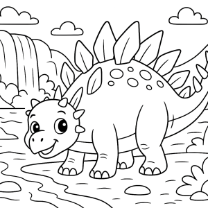 Kolorowanka Dinozaury