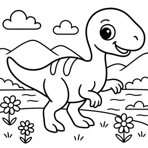 Kolorowanka Dinozaury