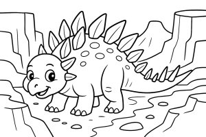 Kolorowanka Dinozaury