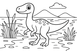 Kolorowanka Dinozaury