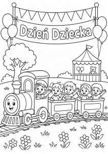 Kolorowanka Dzień Dziecka