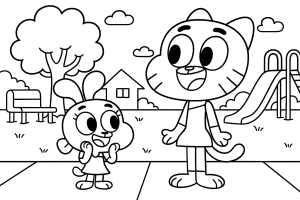 Kolorowanka Gumball