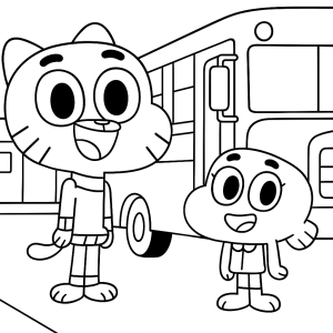 Kolorowanka Gumball