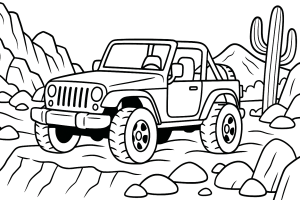 Kolorowanka Jeepy