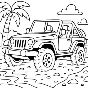 Kolorowanka Jeepy
