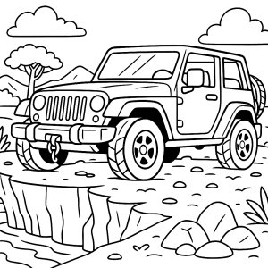 Kolorowanka Jeepy
