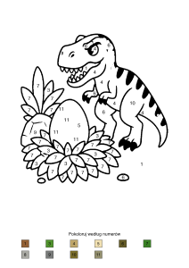 Kolorowanka Dinozaury