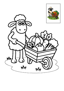 Kolorowanka Baranek Shaun