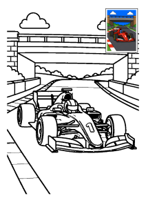Kolorowanka Formuła 1