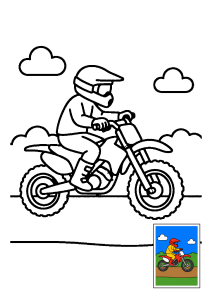 Kolorowanka Motocross