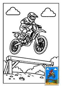 Kolorowanka Motocross