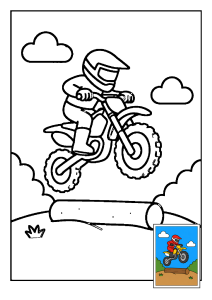Kolorowanka Motocross