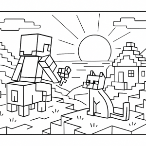 Kolorowanka Minecraft