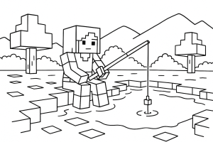 Kolorowanka Minecraft