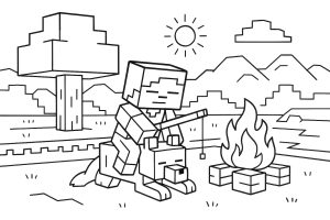 Kolorowanka Minecraft
