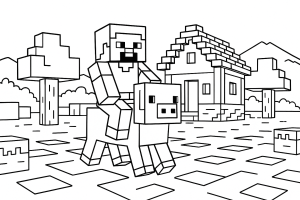 Kolorowanka Minecraft