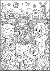 Kolorowanka Minecraft