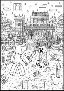 Kolorowanka Minecraft