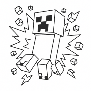 Kolorowanka Minecraft