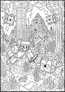Kolorowanka Minecraft