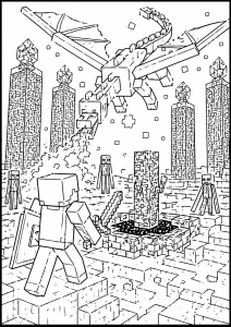 Kolorowanka Minecraft