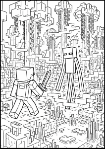 Kolorowanka Minecraft