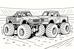 Kolorowanka Monster trucki