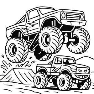 Kolorowanka Monster trucki