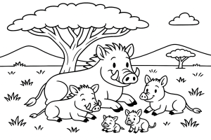 Kolorowanka Safari