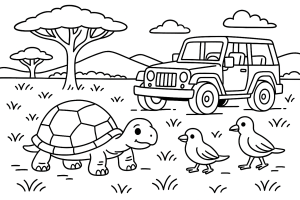 Kolorowanka Safari