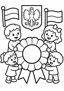 Kolorowanka Święto Konstytucji 3 Maja