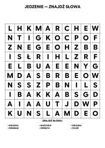 Wykreślanki Wypełnianki literami łatwe
