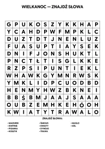 Wykreślanki Wypełnianki literami średnie